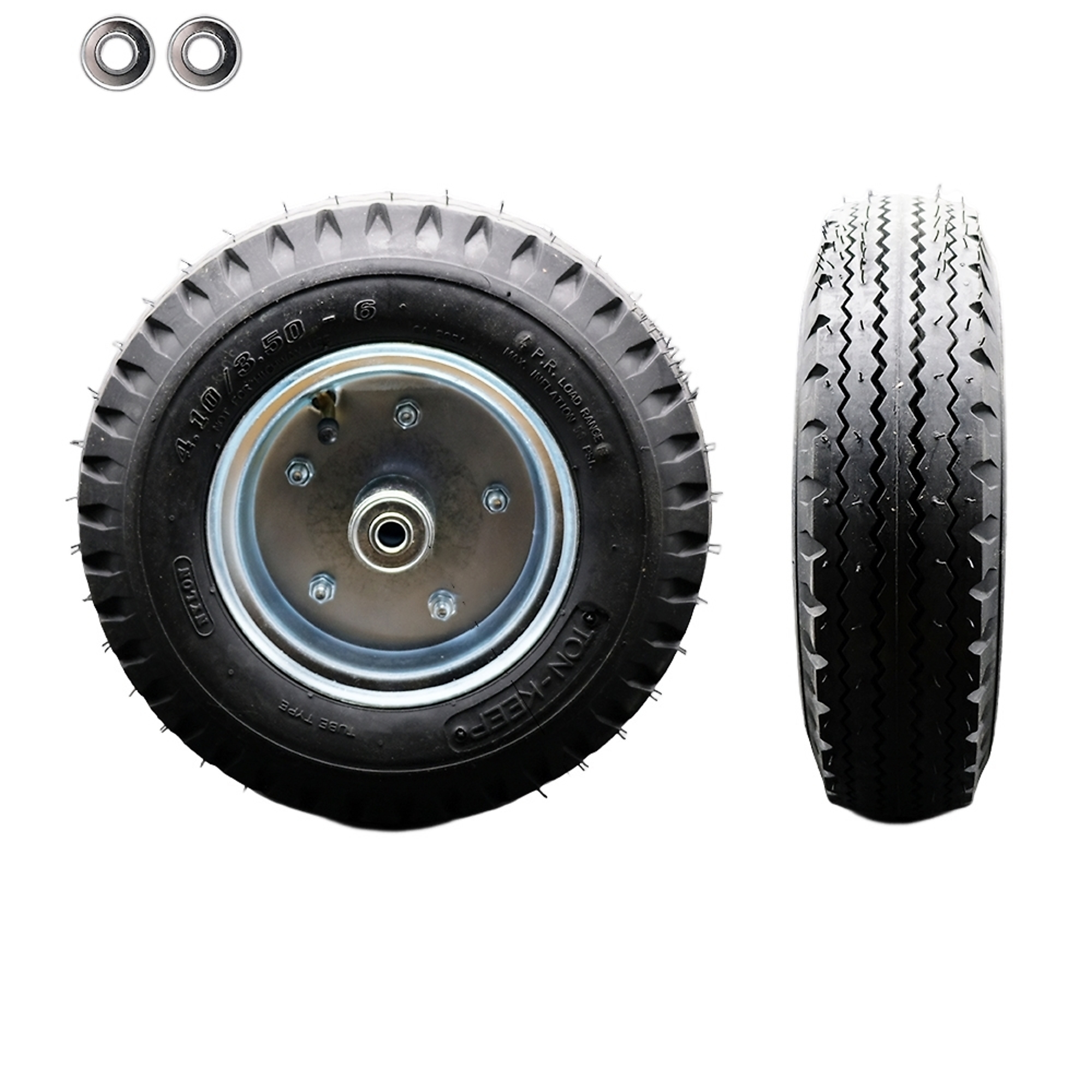 Service Caster, 12in. x 3.5in. (4.10/3.50 6) Hardware Wheel, Wheel Diameter 12 in, Caster Type Rigid, Package (qty.) 1, Model# SCC-FPB350-6C-BRGKIT